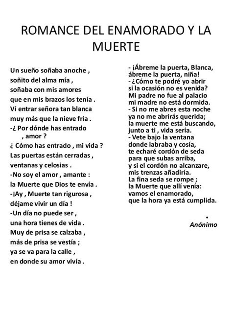 amancio prada romance del enamorado y la muerte|analisis del enamorado y la muerte.